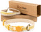 Pettsie Breakaway Cat Collar & Matching Friendship Bracelet, Soft Cotton Adjustable 7.5"-11.5", Yellow