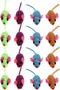 Totority Catnip Mice Cat Toy, Rubber Band Mouse with Elastic Rope for Cats, Realistic Teaser Playing Prop