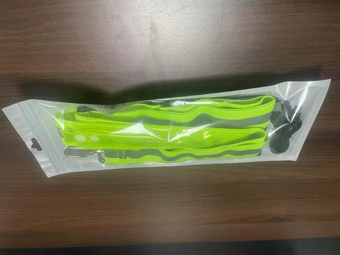 LED Belt Reflective Sash for Walking at Night - High Visibility Adjustable Safety Gear for Runners