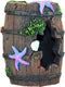 WishLotus Aquarium Fish Tank Decorations, Plastic Plants Fish Cave Castle Ornaments for Tank Décor