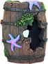 WishLotus Aquarium Fish Tank Decorations, Plastic Plants Fish Cave Castle Ornaments for Tank Décor