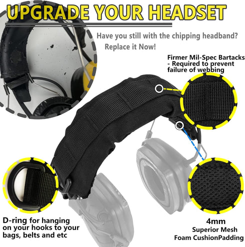 HC01 Headset 3M PROHEAR Cover Tactical Advanced Earmuffs Modular Cover Fit for WorkTunes Peltor Howard Leight Impact