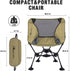 Backpacking Beach,330 lbs MOON LENCE Portable Camping ChairLightweight Hiking Chairs,Compact,Foldable,with Anti-Sinking