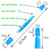 360° Dog Toothbrush - Pet Toothbrush and Finger Toothbrush for Medium and Large Dogs