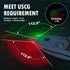 IP67 Obcursco Boat Navigation Lights, LED Red and Green Vertical Mount for Bow and Stern, Waterproof Marine Lights