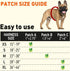 Dogline Vest Harness for Dogs with 2 Removable Medical Alert Patches, Large (28 to 38", Red)