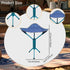 Aymzbd Camping Stool Portable Folding Stool Footrest Compact Foldable Small Chair Slacker Chair for Travel Concerts