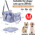 Wangda 28lbs Medium Dog Car Seat Up to - Pet Travel Bed Booster with Storage, Safety Tether, Anti-Slip Bottom
