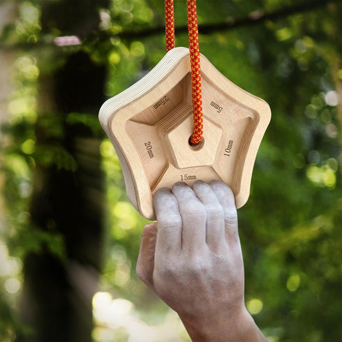 POWER GUIDANCE Hangboard Climbing Finger Board Climbing Board to Strengthen The Climbing Grip Made of Wood for Indoors