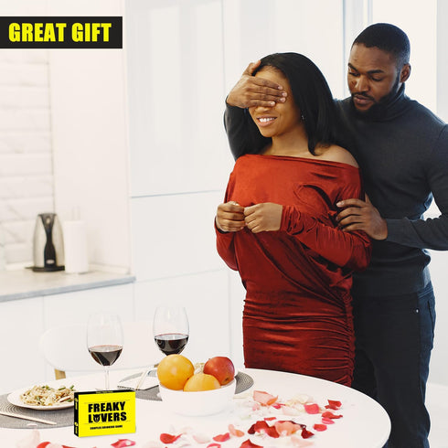 Couple Drinking Game for Date Night to Test Your Freak, Fun Couple Game for Romantic Anniversary & Valentines Birthdays