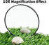 2 Pack 3.4 Inches FlidRunest Bearded Dragon Mirror Toy, Hermit Crab Mirror Toy with Suction Cups, Small Animal Tank
