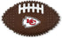 NFL Kansas City Chiefs Mega-chew Hard Nylon Bacon-flavored Dog Bone Football Chew