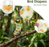 LXUEJIE 4 Pcs Bird Diaper, Cute Pet Bird Diaper, Parrot Nappy Reusable Flight Suit with Waterproof Inner Birds Diapers