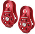 NewDoar Fixed Plate Micro Pulley 28KN CE Certified | Small Aluminum Rope Pulleys for Climbing, Rappelling, Rescue