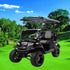 Golf Cart Mirror, HKOO Folding Side Mirrors and Rear View Mirror, Extra Wide Panoramic Combo Pack
