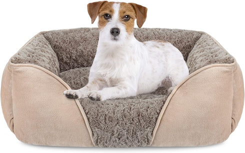 INVENHO Medium Dog Bed - Rectangle Washable Bed for Large Medium Small Dogs, Orthopedic Soft Calming Sleeping Puppy