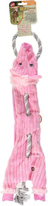 SPOT Skinneeez Barnyard Tug Dog Toy, 23 Inch, Stuffing-Free, Rope Design for Strong Chewers, Squeaker & Crinkle