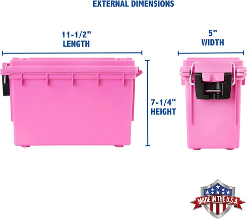Sheffield 12631 Ammo Storage Box, Protects Hunting Gear, Survival Supplies, Water and Dust Resistant, Stackable, Made