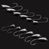 OROOTL Tube Jigs Heads for Bass Fishing, 12pcs Unpainted Teardrop Jig Heads, 3/8oz, 1/4oz, 1/8oz