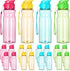 Tioncy 20 Pieces 17 oz Plastic Water Bottles for Adults — Lightweight, Leakproof Sport Drink Bottles with Handle Strap
