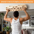 JolliLudo Climbing Hangboard Rock Climbing Fingerboard Gifts Portable Mounted Training Station Pull Up Bar Wooden Hand
