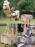 Center Console Dog Car Seat for Small Dogs, Anti-Collapse with Soft Cushion Safety Belt, Portable Armrest Seat for Pets