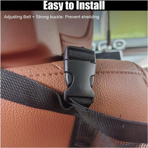 Car Dog Barrier Net, Auto Protection Mesh Pet Barrier, Adjustable Safety Divider Net for Most Cars, Trucks, SUVs