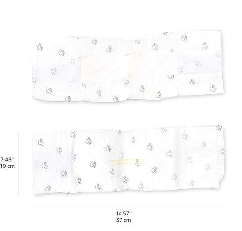30 Count Amazon Basics Super Absorbent Male Dog Diapers, Leak-Proof Disposable Wrap with Wetness Indicator, Secure Fit