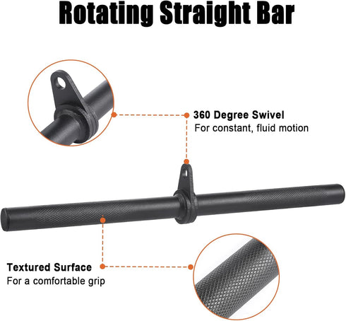 SERTT Workout Cable Machine Attachment for Home Gym, LAT Pulldown Attachments for Weight Training