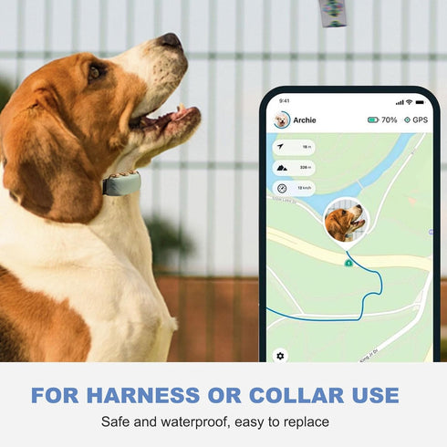 SGEOYPIL Rubber Attachment Clips for Pet Location Trackers Compatible with Tracti XL GPS Tracker & Health Monitoring