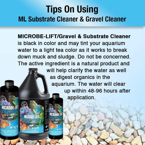 Microbe-Lift Professional Gravel & Substrate Cleaner, 8oz for Freshwater and Saltwater Tanks