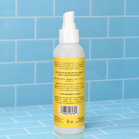 Purifying Hair & Body Mist, Dog Grooming Conditioner Spray with Aloe Vera & Vitamin E, 150ml