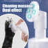 Dog Paw Cleaner, No-Rinse Foaming Cleanser with Silicone Bristle Brush for Gentle Cleaning