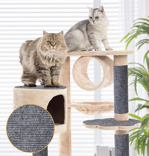 Trimmable Cat Scratching Mat, 78.7"x15.8" Self-Adhesive Cat Scratching Post Pad for Couch and Furniture