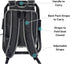 Generic 2 1 in Pickleball Bag and Foldable Chair, Adjustable Bag with Foldable Chair, Paddle Pocket, Compartment