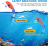 Kids Snorkel Set, Anti-Fog Diving Mask & Swimming Goggles, Dry Top Snorkel Equipment for Ages 5-10