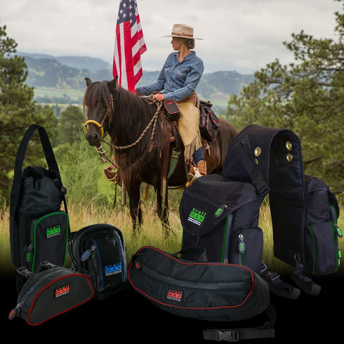 TrailMax 500 Series Saddle Bag - Pommel Pocket for Horse Trail Riding; Western & Endurance Saddles; Cellphone Horn Bag