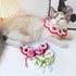 Litwlly Cat Collar Cute Strawberry Pattern Scarf Adjustable Kitten Bib Bow Tie Collars Pet Supplies for Christmas