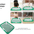 Indoor Dog Potty Tray with Raised Mesh Grate, Portable Small to Medium Dog Bedpan for Puppy Training and Indoor