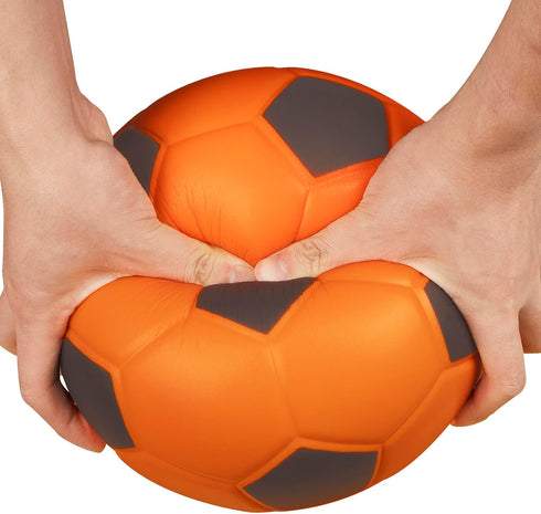 Linkidea Size 4 Foam Soccer Ball, Super Soft Indoor Sponge Ball for Kids Home Soccer Practice or Beginner Play (Orange)