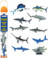 Safari Ltd. Pelagic Fish TOOB - 10 Figurines of Sharks, Fish and