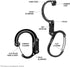 360 Backpack, GEAR AID HEROCLIP Swivel Carabiner Gear Clip and Hook (Medium) for Camping, Suitcases and Garage