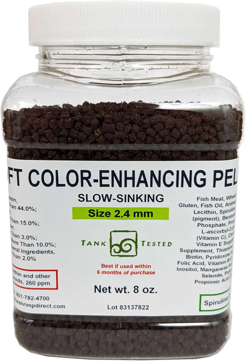 Brine Shrimp Direct Soft Color-Enhancing Pellet 2.4mm, 8 oz