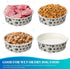 30 Pieces Disposable Dog Bowls, 16 oz Paper Food Bowls for Small Dogs, Travel Bowls for Feeding Dogs and Cats, Printed