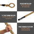 Workouts,1.5'' 10, 15, 25, 30 VIVITORY Gym Fitness Training Climbing Ropes, Workout Gym Climbing Rope, Home Training