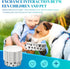 30 Pieces Disposable Dog Bowls, 16 oz Paper Food Bowls for Small Dogs, Travel Bowls for Feeding Dogs and Cats, Printed