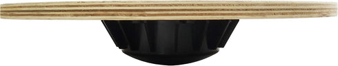 Signature Fitness Non-Slip Wooden Wobble Balance Board - Core Trainer with 360 Rotation for Stability