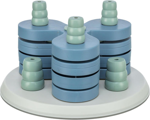TRIXIE Flower Tower Dog Activity Interactive Toy, Level 3 Food Puzzle Game,