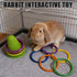 nsgglecher 13PCS 3 10 Rabbit Training Ring Toy, Rabbit Interactive Toy, Bunny Stacking & Educational Toys with Stacking