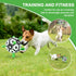 Dog Soccer Ball Toys with Straps, 6'' Interactive Tug of War Toy for Small Medium Dogs, Outdoor Birthday Gifts